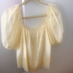 Yellow Babydoll Top
